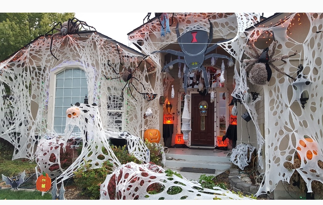beef netting webs reusable and weatherproof Spider Webs Halloween decor 